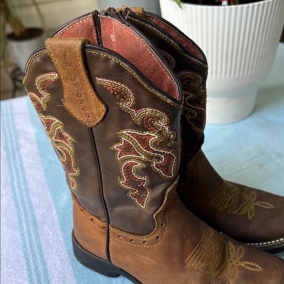 Kids Western Cowboy Boots - Brown - Picture 7 of 12